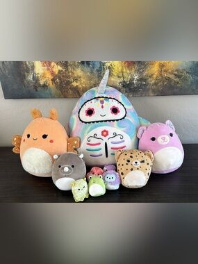 Squishmallows Pastel Tie-Dye Unicorn Plush - Rainbow Pastels